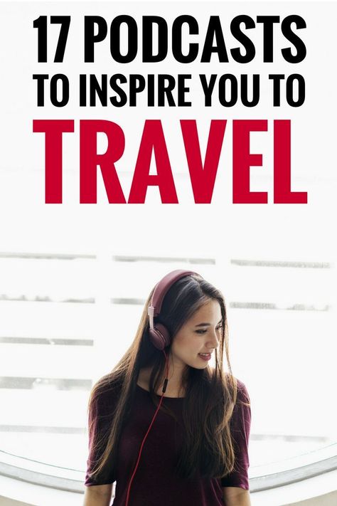 17 of the best travel podcasts to inspire you to take your dream vacation this year. These podcasts tell you how to plan, what to pack and even how to travel on a budget. Travel On A Budget, Packing List For Travel, Solo Female Travel, Dog Travel, Dream Vacation, What To Pack, Travel Light, Travel Stories, Travel Advice