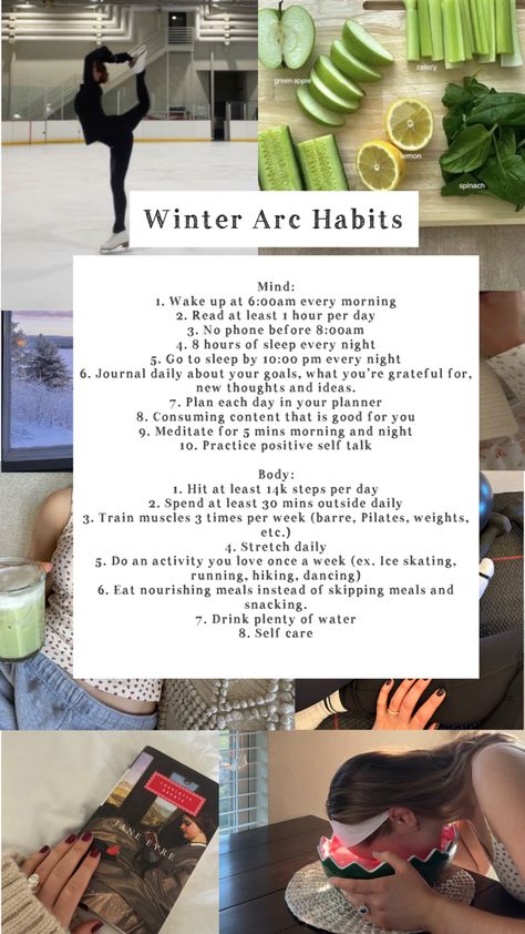 Winter Motivation Aesthetic, Winter Arc Motivation Women, Winter Arc Wallpaper Aesthetic, Winter Arc Vision Board, Health Inspo Lifestyle, Winter Body Goals, Winter Arc Plan, Winter Arc Aesthetics, Health Goals Aesthetic