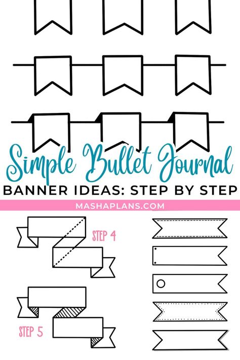 Discover the best bullet journal banner ideas! If you're looking to enhance your bullet journal with creative and easy-to-draw banners, we've got you covered. Our guide will show you how to master bullet journal banners and frames, making your pages look stunning. Learn how to draw these beautiful bullet journal banners headers today. Click now and elevate your journaling game! Bujo Frame Ideas, Bullet Journal Banners Headers, Journal Banner Ideas, Easy Banner Ideas, Draw Banners, Banners And Frames, Bullet Journal Banners, Bullet Journal Dividers, Basic Banner