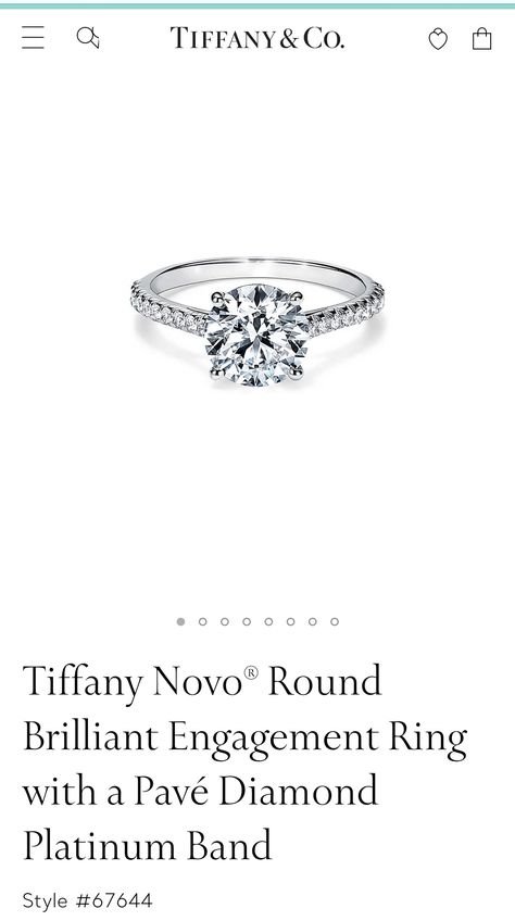 Brilliant Engagement Rings, Round Brilliant Engagement Ring, Pave Diamonds, Tiffany & Co., Round Brilliant, Engagement Ring, Platinum, Engagement Rings, Band