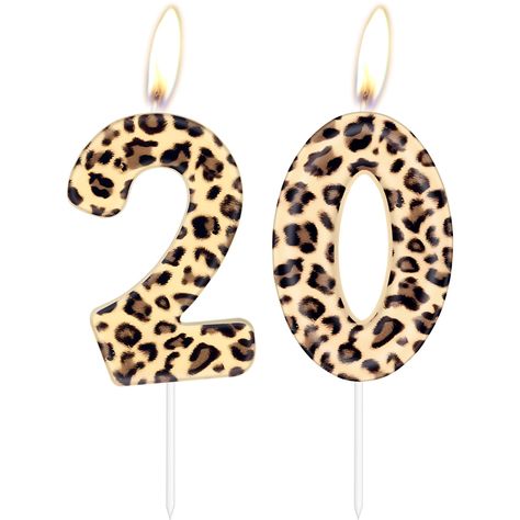 PRICES MAY VARY. BIRTHDAY CANDLES INFORMATION:Comes with Leopard birthday candles-number 20 candles.he birthday candles size is approx. a width of 1.4 inches,a number height of 2.36 inches,and a total height of 4.5 inches with stick.proper size as cake topper decoration for most birthday and anniversary cake. SAFE MATERIAL:Our Cheetah birthday party decorations candles are made of environmentally friendly materials,safe and odorless, suitable for birthday cakes of any size or for any celebration Leopard Party Decorations, Animal Birthday Party Decorations, Cheetah Birthday Cakes, Cheetah Print Party, Animal Print Birthday Party, Cheetah Print Cakes, Cheetah Birthday Party, Cheetah Birthday, Leopard Print Party