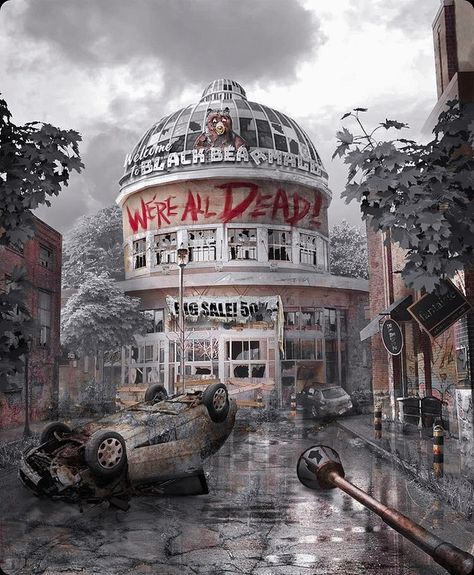 Kingdom Zombie, Hollow Kingdom, Zombie Scene, Zombie Rpg, Overgrown City, Zombie Background, Zombies Apocalypse Art, Apocalypse Books, Apocalypse Landscape