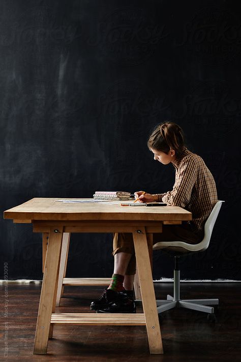 Person Sitting In Coffee Shop, Drawing At Desk Reference, Woman Sitting At Table Reference, Person Sitting At Table Drawing, Someone Sitting At A Table Reference, Someone Leaning Over A Table Reference, Person At Table Reference, Sitting At The Table Pose, Sitting Table Pose