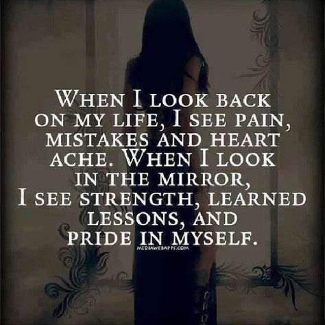 Looking at yourself now! The importance of seeing how far you've come rather than how far you must go. Weekly Quotes, Now Quotes, Life Quotes Love, Short Inspirational Quotes, Look In The Mirror, Infp, Life I, Inspiring Quotes, The Words