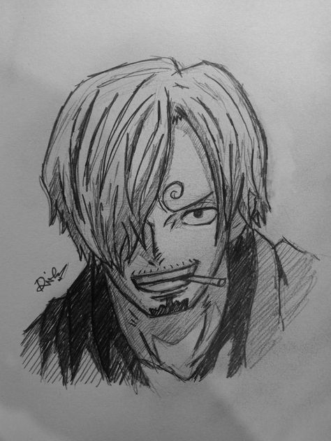 #sanji #drawing #pencilonpaper #anime #sanjionepiece 072212 One Piece Drawing Sanji, Sanji Sketch Pencil, Sanji Drawing Sketch, One Piece Sanji Drawing, Sanji Drawing Easy, Sanji Drawing Pencil, How To Draw Sanji, One Piece Characters Drawing, Anime Pencil Drawings