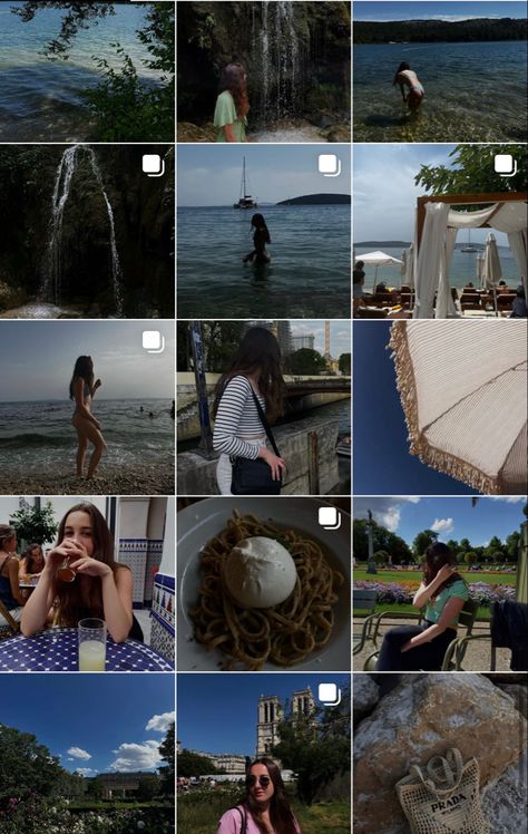 Low Exposure Instagram Feed, Low Exposure Feed, Blue Feeds, Summer Feed, Low Exposure, Instagram Theme Feed, Feed Ig, Instagram Feed Ideas, Instagram Theme