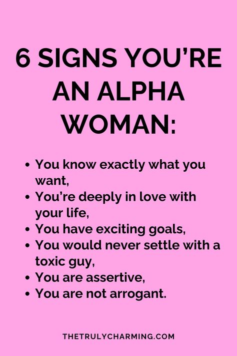 Let's talk about the signs you're an alpha female! Alpha Female Aesthetic, Sigma Male, Alpha Female, Personal Improvement, Alpha Male, Psych, Baby Life, Inspirational Thoughts