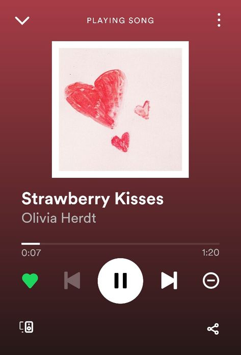 Strawberry Kisses Aesthetic, Love Song Spotify, Simp Behaviour, Strawberry Kisses, Kiss Songs, Musica Spotify, Spotify Songs, Lipstick Mark, Cute Kiss