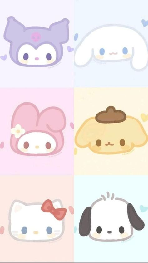 Sanrio Characters Drawing Easy, Cromie Hello Kitty, Sanrio Simple Drawing, Sanrio Aesthetic Drawing, Hello Kitty Drawing Cute, Sanrio Cute Drawing, Sanrio Easy Drawing, Cute Cartoon Drawings Kawaii, Easy Kawaii Doodles