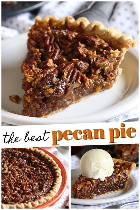 This easy pecan pie recipe is one of my favorite holiday desserts. A classic pecan pie that you can prepare in minutes & can even make ahead! Total win. #thanksgiving #holidays #dessert #pie #pecanpie Easy Pecan Pie Recipe, Birthday Pie, Pecan Pie Ingredients, Holiday Desserts Thanksgiving, Best Pecan Pie Recipe, Maple Pecan Pie, Classic Pecan Pie, Easy Pecan Pie, Homemade Pecan Pie