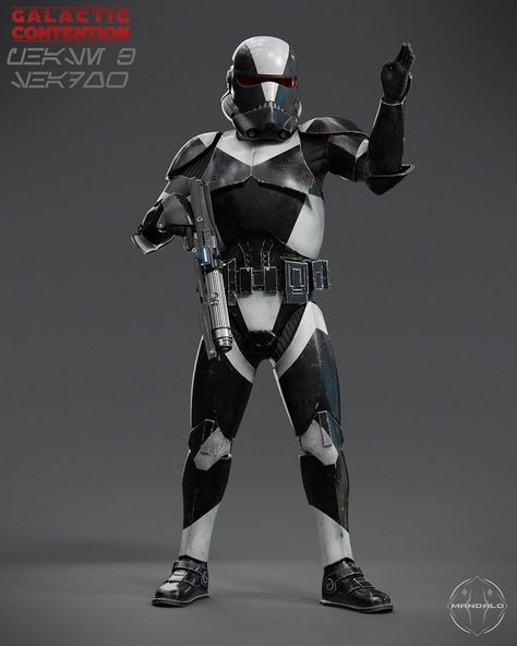 Ben (@mandalo_art) | Instagram Shadow Trooper Star Wars, Star Wars Shadow Trooper, Imperial Clone Trooper, Tk Trooper, Starwars Empire, Shadow Trooper, Clone Trooper Cosplay, Republic Commando, Aerospace Design