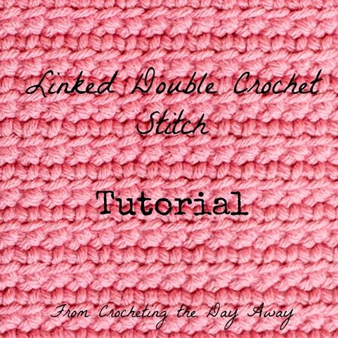 How to #crochet linked double crochet stitch @menglar Linked Double Crochet, Crocheting Tutorials, Crochet Stitches Ideas, Crochet Stitch Patterns, Crochet Car, Stitches Crochet, Crochet Blocks, Creative Crochet, Knitting And Crochet Patterns