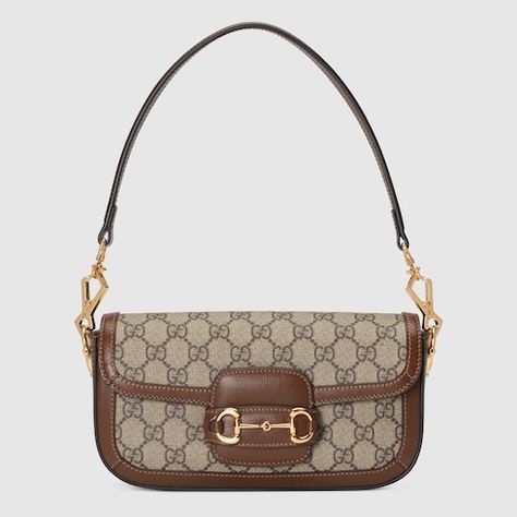 Gucci - Gucci Horsebit 1955 shoulder bag Genetic Code, Digital Closet, Gucci Horsebit, Gucci Gucci, Double Ring, Louis Vuitton Shoulder Bag, Small Shoulder Bag, Arm Candy, Bar Design