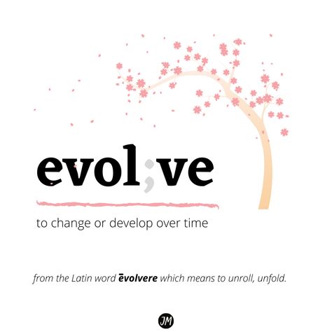 As a month closes and we prep for a new one to begin, I always challenge myself to look at my goals and words I've chosen for the season or year. My word for 2021 is EVOLVE. I love learning the meaning of words. Coming from the Latin word evolvere, meaning to unroll or unfold, it almost felt like the word picked me. 💙 Are you still sticking with your word of the year or season? 2025 Word Of The Year, My Word For 2024, Words Meaning New Beginning, Evolve Quotes, Think Big, Latin Words, Everything Changes, One Word, Challenge Me