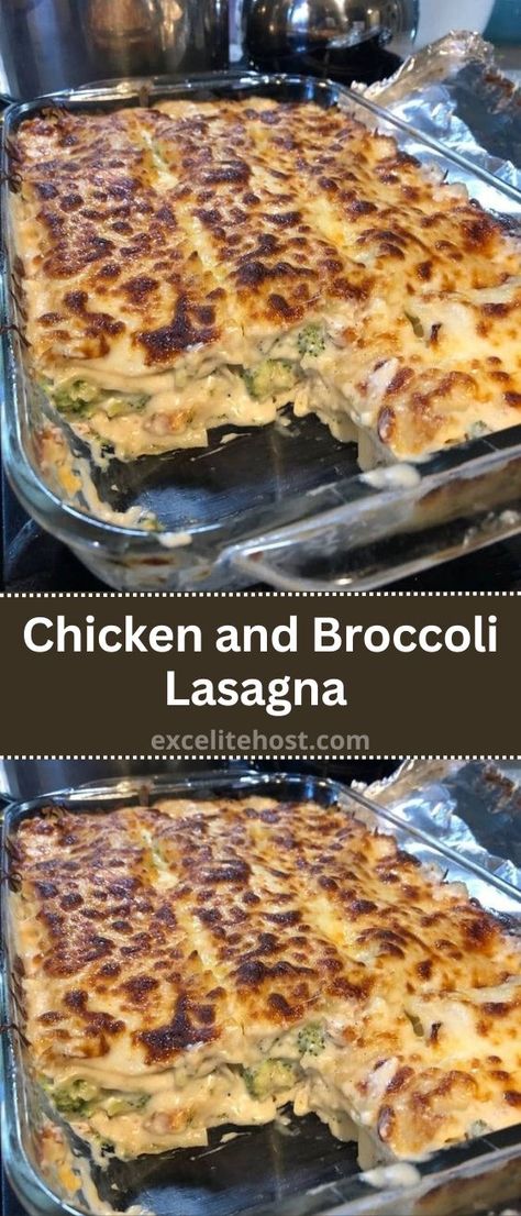 Ingredients 9 lasagna noodles 4 boneless chicken breasts, cut Chicken And Broccoli Lasagna, Broccoli Lasagna Recipe, Broccoli Lasagna, Chicken Lasagna Recipe, Alfredo Lasagna, Italian Comfort Food, Chicken Lasagna, Chicken And Broccoli, Frozen Broccoli