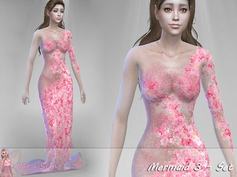 Sims 4 Mermaid Outfit, Siren Sims 4, Ts4 Mermaid Cc, Sims 4 Cc Mermaid, Sims Mermaid, Sims 4 Mermaid Cc, Sparkle Gown, Clothes Cc, Sims Packs