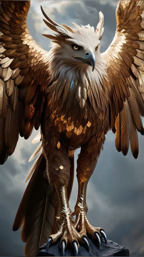 Phoenix Wallpapers, Creatures Art, Golden Eagle, Colorful Bird, Fantasy Creatures Art, Wallpaper For Your Phone, Wild Birds, Creature Art, Phone Backgrounds