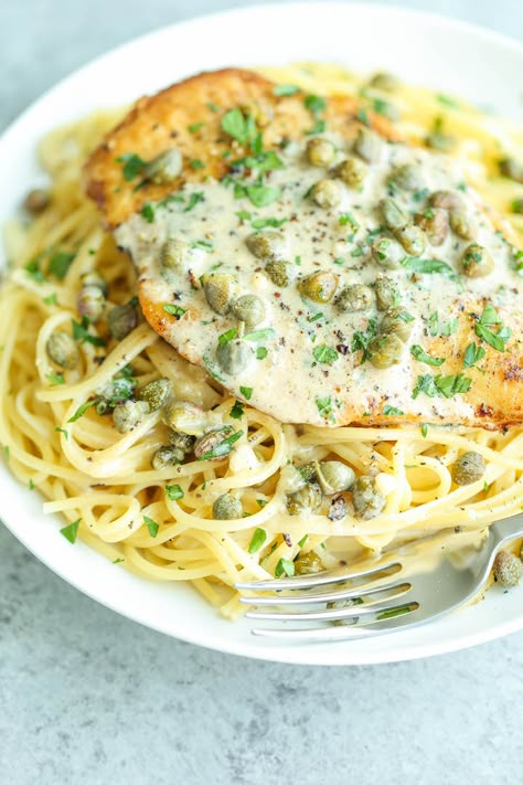 Easy Lemon Chicken, Lemon Chicken Piccata, Chicken Piccata Recipe, Chicken Piccata, Angel Hair, Winner Winner Chicken Dinner, Winner Winner, Lemon Chicken, How To Cook Pasta