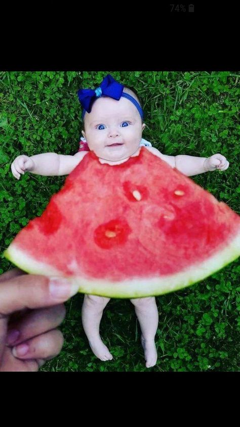 Watermelon Baby Carriage, Baby Shower Watermelon, Baby Shower Fruit, Watermelon Birthday Parties, Watermelon Baby, Drops Baby, Monthly Baby Pictures, Watermelon Birthday, Summer Baby Shower