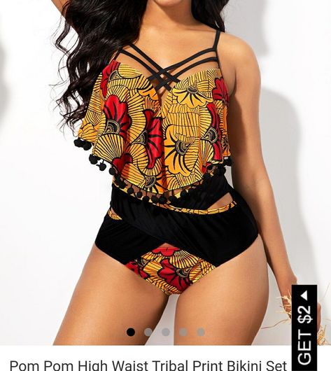 Swimsuits Outfits, Swimwear For Women, Beachwear Fashion, African Print Fashion Dresses, African Clothing Styles, Summer Bikinis, Cute Swimsuits, African Print Fashion, African Wear