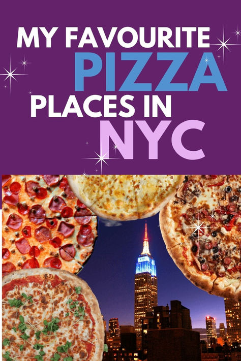 An image of the empire statie building surrounded by different pizzas from NYC. Pizza In Nyc, Best Pizza In Nyc, Nyc Pizza, Places In Nyc, Dairy Free Pizza, Midtown Nyc, New York City Christmas, New York Pizza, City Christmas