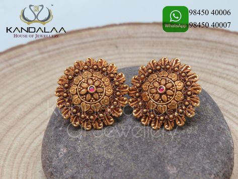 Nakshi Earrings, Antique Earrings Studs, Big Earrings Gold, Big Stud Earrings, Temple Jewellery Earrings, Shadow Images, Jhumka Designs, Wedding Jewelry Sets Bridal Jewellery, Antique Gold Earrings