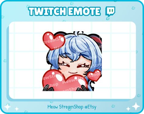 Heart Emote, Twitch Emotes, Love Hug, Heart Love, Submarine, Genshin Impact, Marketing And Advertising, Etsy App, Selling On Etsy