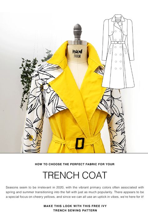 Raincoat Sewing Pattern Women, Coat Sewing Tutorial, Garment Sewing Patterns, Diy Jacket Sewing Free Pattern, Patternmaking For Fashion Design Pattern, Free Winter Sewing Patterns, Trench Coat Pattern Sewing, Trench Coat Sewing Pattern, Blazer Sewing Pattern