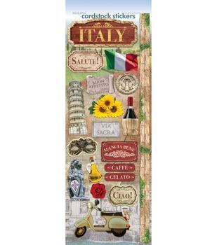 Italy Scrapbooking, Italian Party, Vacation Scrapbook, Paper House, Planner Sheets, Cross Stitch Supplies, Quote Stickers, Arts And Crafts Supplies, Aesthetic Stickers