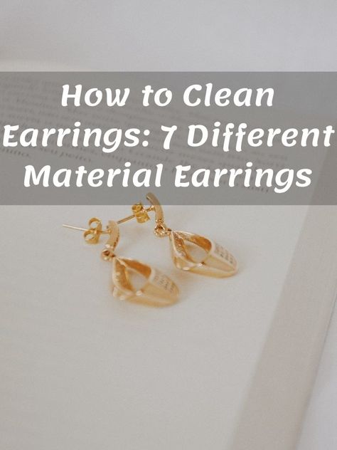 Is your jewellery starting to tarnish? Are you wondering how to clean earrings? Well, if so, you're in the right place. We know that nobody likes watching their Bobby White, Diy Massage, Clean Earrings, Material Earrings, How To Clean Diamonds, Ultrasonic Jewelry Cleaner, How To Clean Gold, How To Clean Earrings, Stainless Steel Cleaner