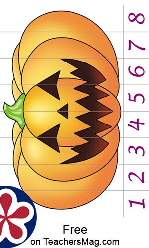 Free Printable Pumpkin Matching Puzzles. TeachersMag.com Puzzle Pumpkin Craft, Jack O Lanter, Counting Puzzles, Pumpkin Craft, Pumpkin Printable, Early Math, Halloween Craft, Halloween Diy Crafts, Fall Activities