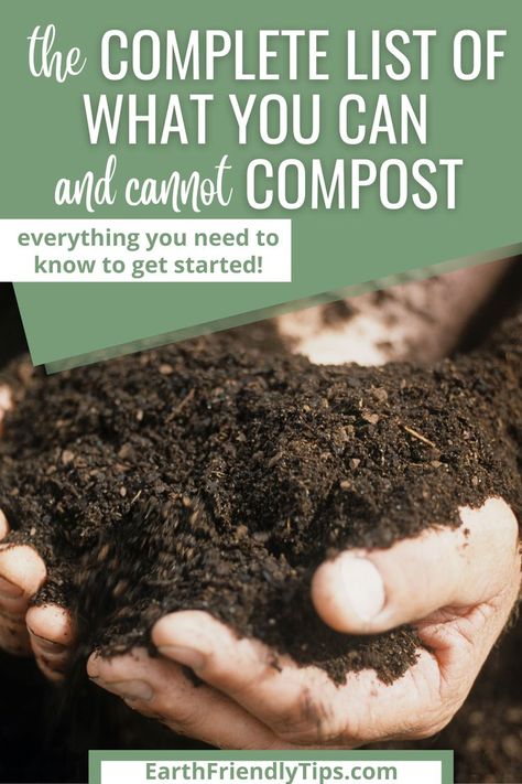 You're ready to stop throwing away food scraps and start your own compost pile. But what can you compost? More importantly, what shouldn't you put in a compost pile? You'll find the answers to all of these questions and more when you check out this complete list of what you can and cannot compost. You'll also discover everything you need to know about how to compost so you can start making gardener's black gold today! garden|gardening|how to compost|what you can compost|what you can't compost Hot Composting, Hot Compost, Composting Food Scraps, Composting Methods, Compost Bin Diy, Compost Tumbler, Diy Compost, How To Make Compost, Composting At Home