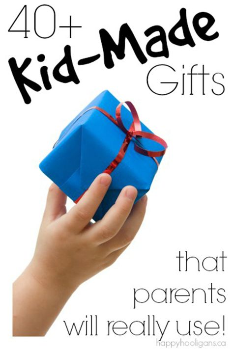 40+ Kid-Made Gifts That Parents Will Really Use! Gifts For Kids To Make, 40 Gifts, Cadeau Parents, Christmas Gifts For Parents, 40th Gifts, Cadeau Diy, Grown Ups, Christmas Crafts For Kids, Gifted Kids