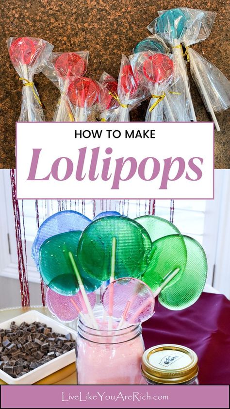 Learn how to make homemade lollipop. This simple guide, complete with ingredient list and easy-follow instructions, will have you serving up delicious homemade lollipops in no time. How To Make Chocolate Lollipops, Homemade Lollipops Recipes, Mango Lollipop, Easy Lollipop Recipe, Homemade Lollipop, Make Lollipops, Healthy Candy Recipes, How To Make Lollipops, Galaxy Lollipops