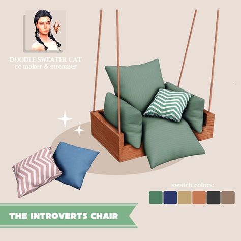 Sims 4 Swings Cc, Sims 4 Beanbag Chair, Sims 4 Egg Chair Cc, Sims 4 Archaeology Cc, Sims 4 Cc Lounge Chairs, Sims 4 Hanging Chair Cc, Sims 4 Chairs Cc, Sims 4 Lounge Cc, Sims 4 Rocking Chair