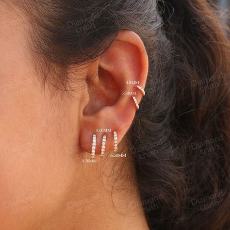 Earrings Conch, Conch Earrings, Earrings Small Hoop, Earrings Cartilage, Gold Diamond Hoop Earrings, Helix Hoop, Conch Earring, Cartilage Hoop, Small Hoop Earrings