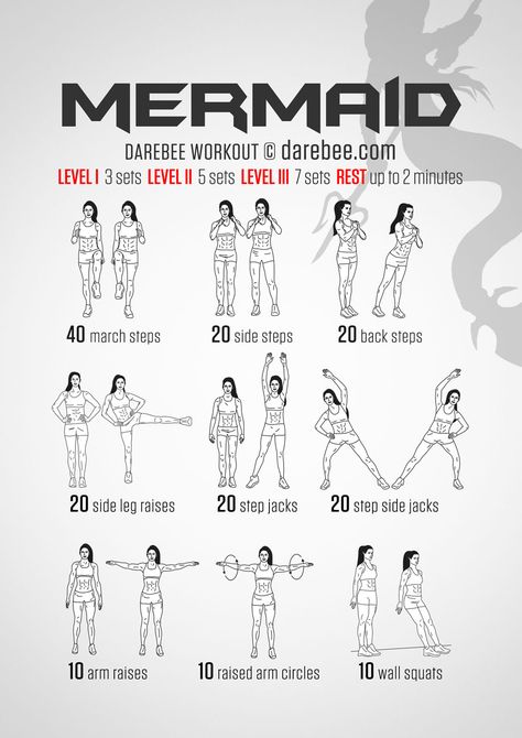 Mermaid Workout Darebee Workout, Neila Rey Workout, Hero Workouts, Superhero Workout, Fit Girl Motivation, Free Workouts, I Work Out, Workout Challenge, Get In Shape