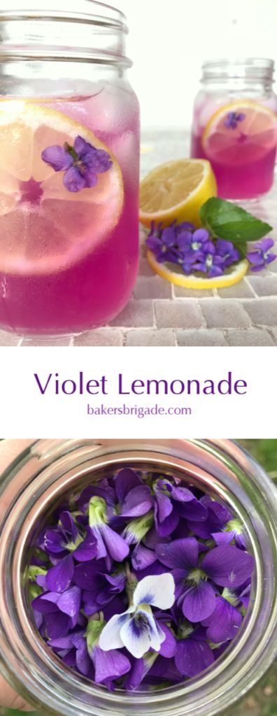 Violet Lemonade, Edible Flowers Recipes, Foraging Recipes, Herbal Recipes, Lemonade Recipes, Flower Food, Edible Flowers, Tea Recipes, Mocktails