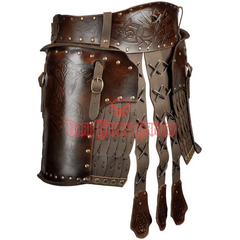 Leather Tassets Armor, Fantasy Attire, Norse Warrior, Viking Armor, Queen's Blade, Fantasy Outfits, Badass Outfit, Leather Crafting, Leather Armor