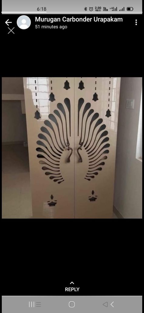 Temple Jali Door, Pooja Room Door Cnc Design, Cnc Pooja Door Design Modern, Pooja Unit Door Design, Pooja Door Cnc Design, Mandir Cnc Jali Design, Temple Door Design For Home, Pooja Door Design Modern, Mandir Door Design For Home