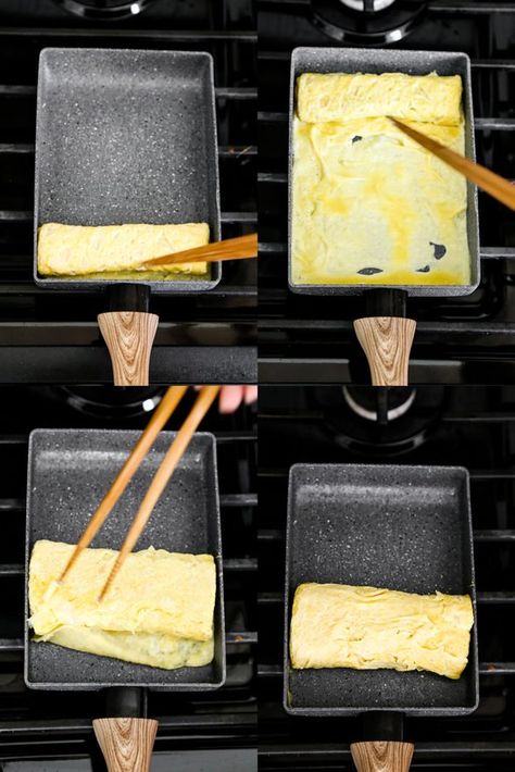 Tamagoyaki Recipe, Japanese Cookware, Asian Potluck, Japanese Omelet, Japanese Omelette, Bee Food, Egg Pan, Omelette Pan, Pan Kitchen