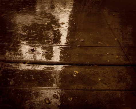 Split Shadow Wet Sidewalk. In The Rain, The Rain, Hardwood Floors, Split, Flooring, Texture