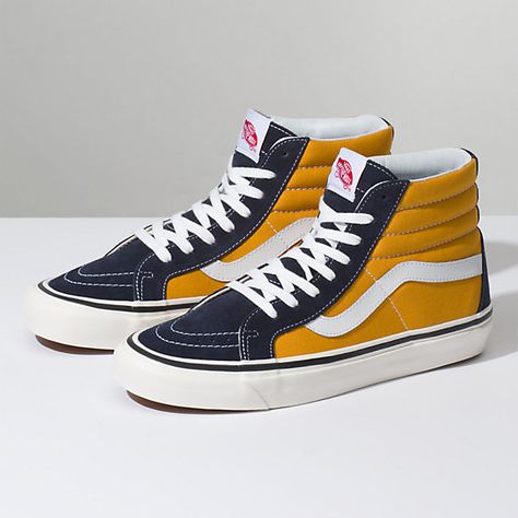 Anaheim Factory SK8-Hi 38 DX Shoe Wedges, Bmx Pro, Shoes And Sandals, Sneakers Vans, Vans Sk8 Hi, Vans Shop, Vans Off The Wall, Sk8 Hi, Vans High Top Sneaker