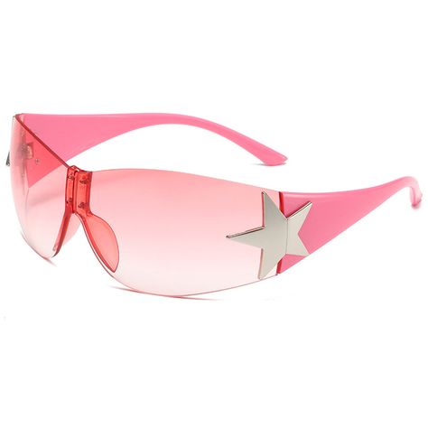 Smarter Shopping, Better Living! Aliexpress.com Star Sunglasses, Y2k Star, Bratz Inspired Outfits, Y2k Sunglasses, Wholesale Sunglasses, Safety Goggles, Y2k Baby Tee, Five Pointed Star, Y2k Pink