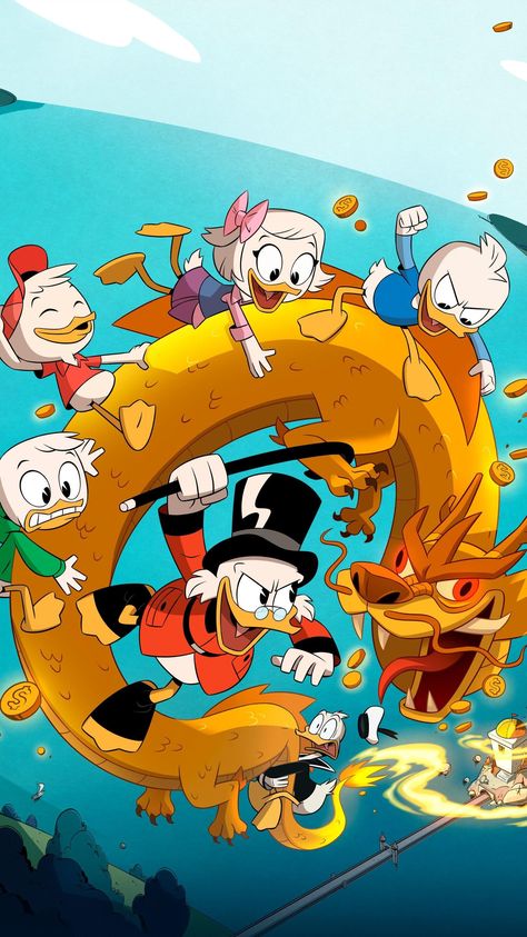 Ducktales Wallpaper, Duffy Duck, Duck Tails, New Ducktales, Disney Afternoon, 2017 Wallpaper, Uncle Scrooge, Disney Ducktales, Duck Cartoon