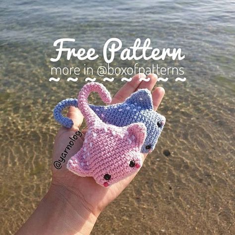 stingray crochet pattern free • Instagram Crochet Bear Patterns, Easy Crochet Animals, Custom Crochet, Fish Patterns, Crochet Bear, Crochet Bunny, Crochet Chart, Crochet Patterns For Beginners, Amigurumi Free Pattern