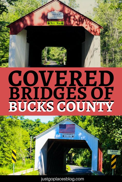 Did you know that Pennsylvania has the most covered bridges of any state?  There are 219 covered bridges left in the state.  I set out to explore some of the historic covered bridges of Bucks County, Pennsylvania - check out why you need to visit the bridges of Bucks County, PA. #buckscounty #pennsylvania #usa #destinationguide - via @justgoplaces Bucks County Pennsylvania, Pennsylvania Travel, Bucks County Pa, Road Trip Packing, Scenic Photography, Covered Bridge, Bucks County, Road Trip Hacks, Packing List For Travel