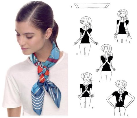 How To Tie A Scarf - Hermès Scarf Knotting Cards - Little Plait Hermes Scarf Tying, Wearing A Scarf, Ways To Tie Scarves, Scarf Knots, Scarf Tutorial, Ways To Wear A Scarf, How To Wear A Scarf, Scarf Outfit, Tie Scarf