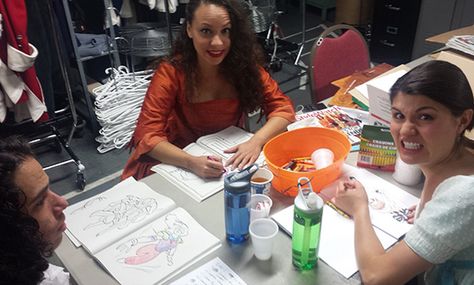 Hamilton cast coloring together. I love them. XD Hamilton Playbill, Bob Sponge, Pippa Soo, Cast Of Hamilton, Jasmine Cephas Jones, Hamilton Cast, Hamilton Jokes, Hamilton Lin Manuel Miranda, John Laurens