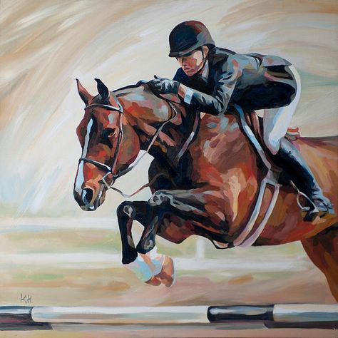 Horse Graffiti Art, Horse Jumping Painting, Horse Jumping Drawing, Horse Riding Painting, Horses English, Jump Art, Jumping Horse, Show Jumping Horses, Sports Painting